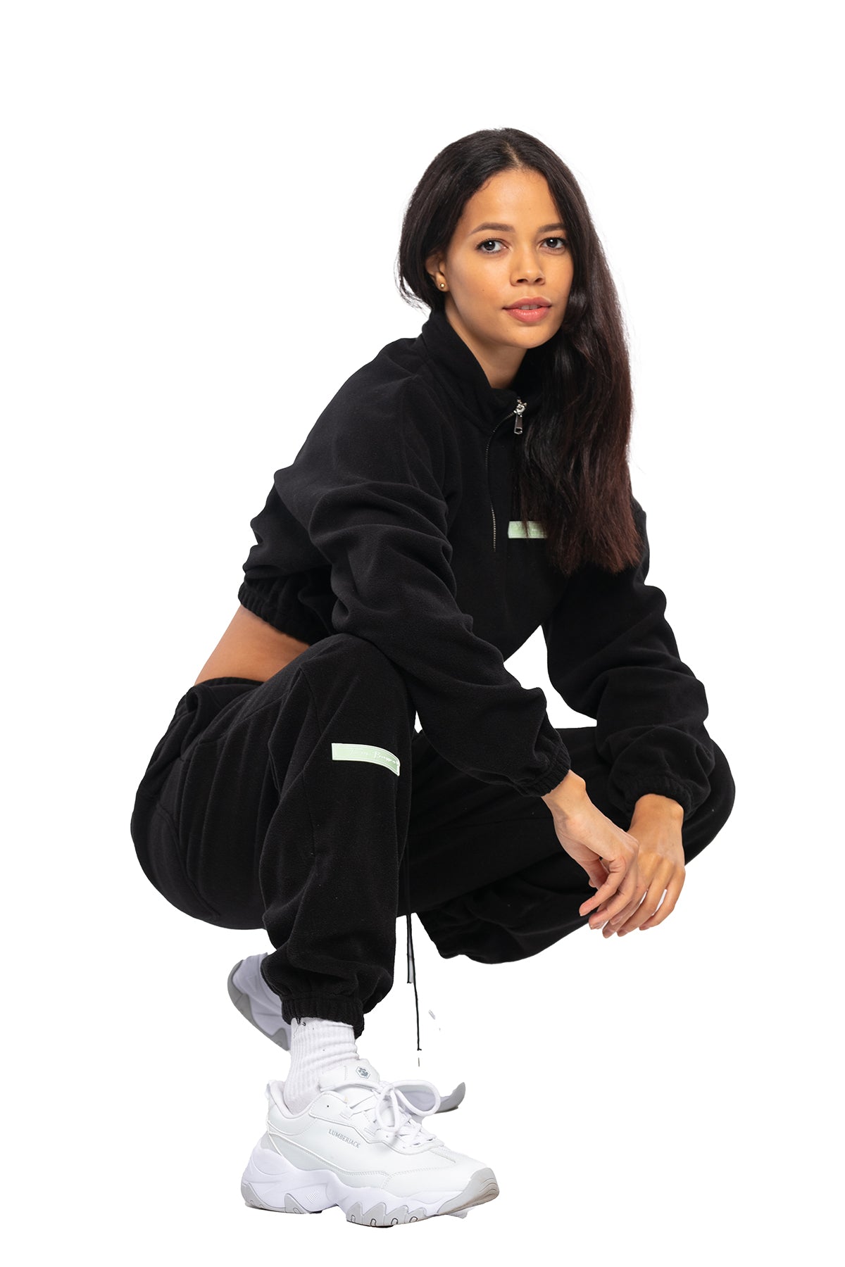 Tracksuit oversize en molleton croisé