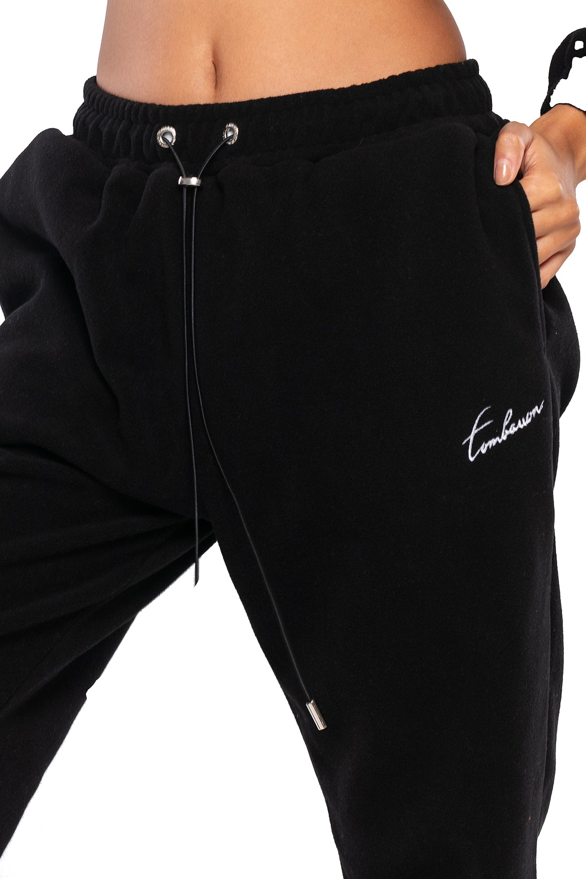 Cropped Fleece Übergröße Trainingsanzug