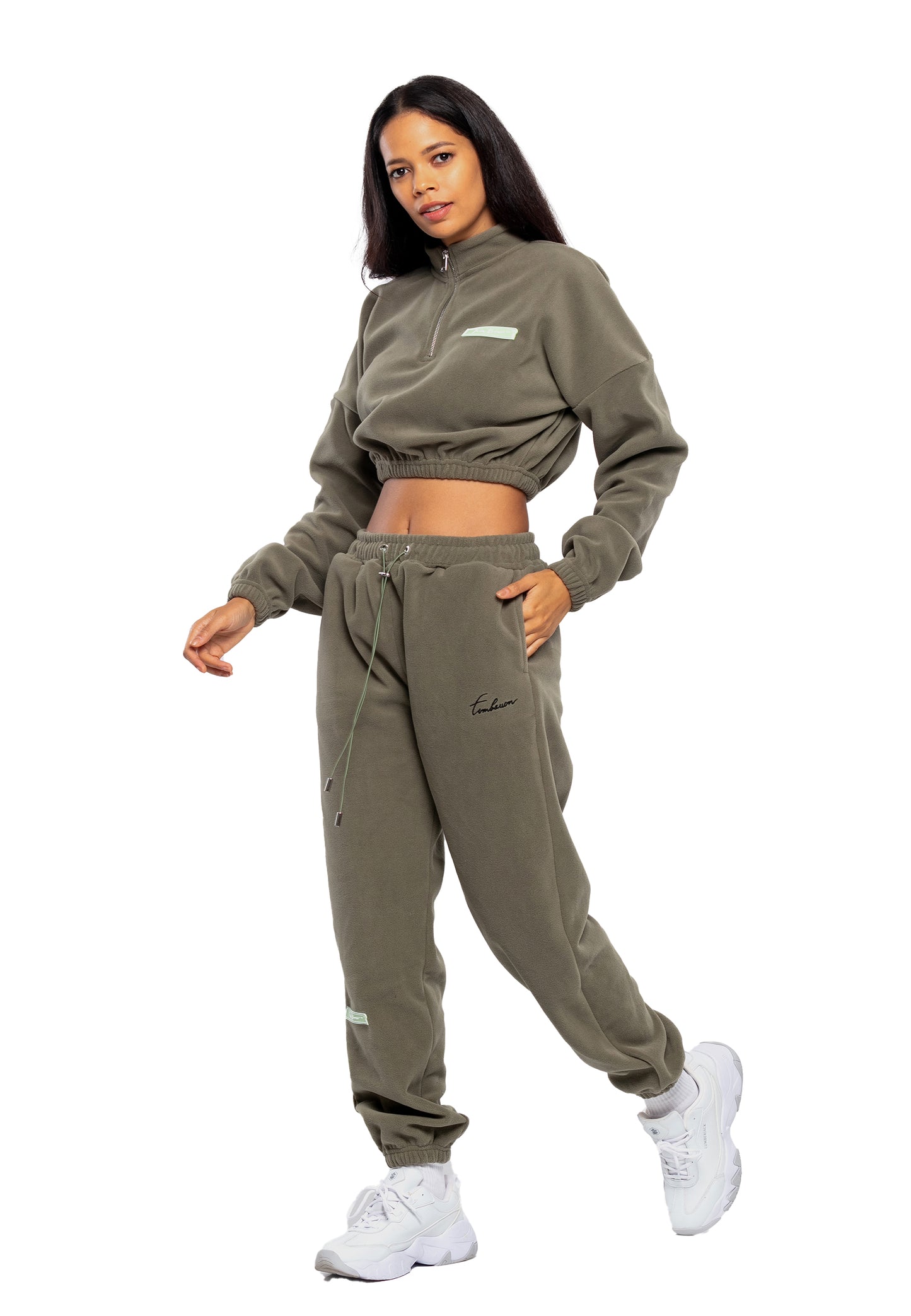 Tracksuit oversize en molleton croisé