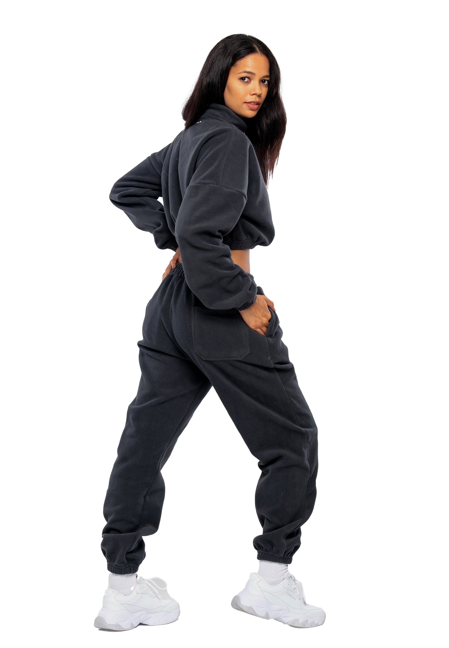 Tracksuit oversize en molleton croisé