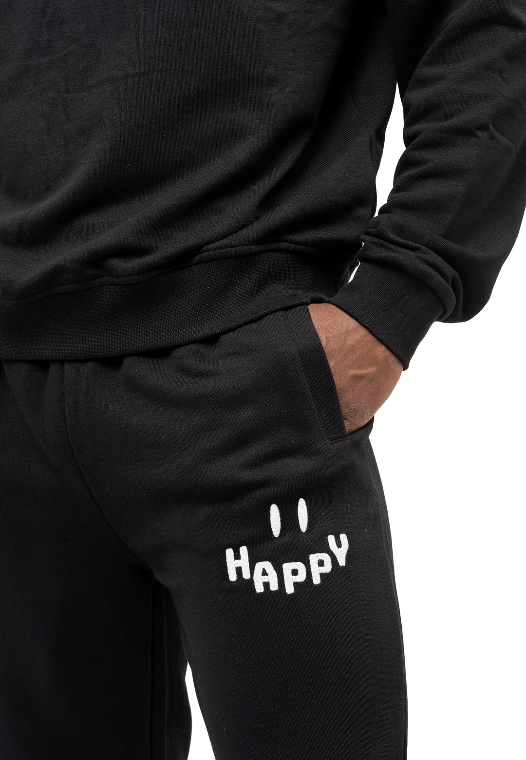 Tom Barron Men's 'Happy' Embroidered Oversize Casual Tracksuit