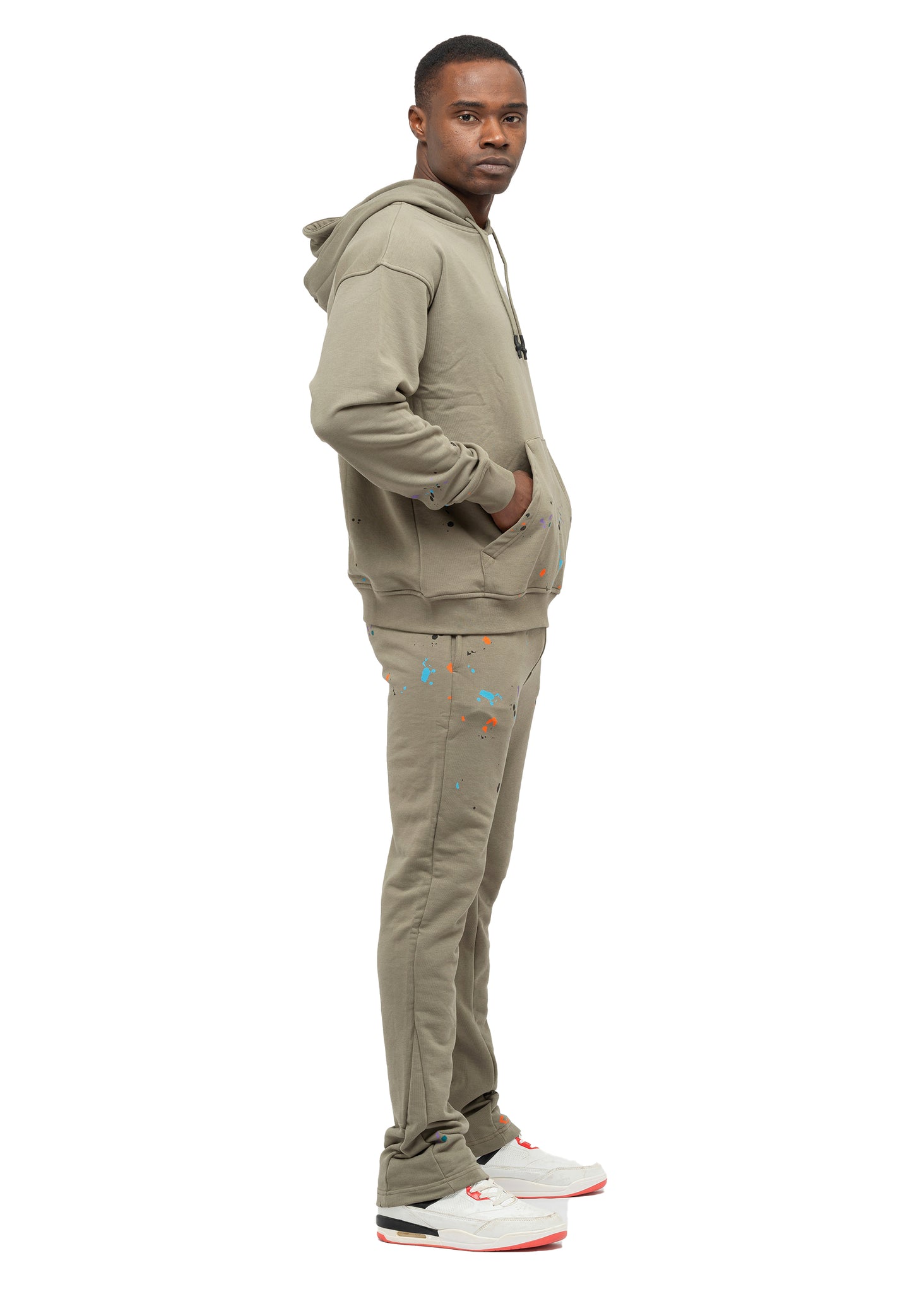 Oversize Paint Splatter Tracksuit