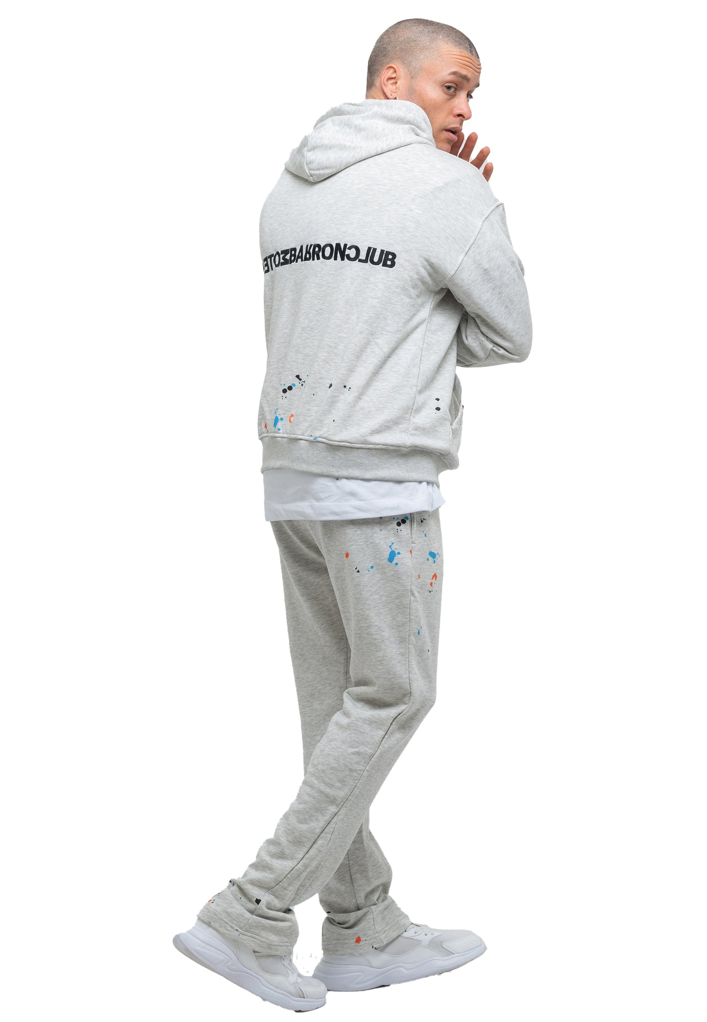 Oversize Paint Splatter Tracksuit