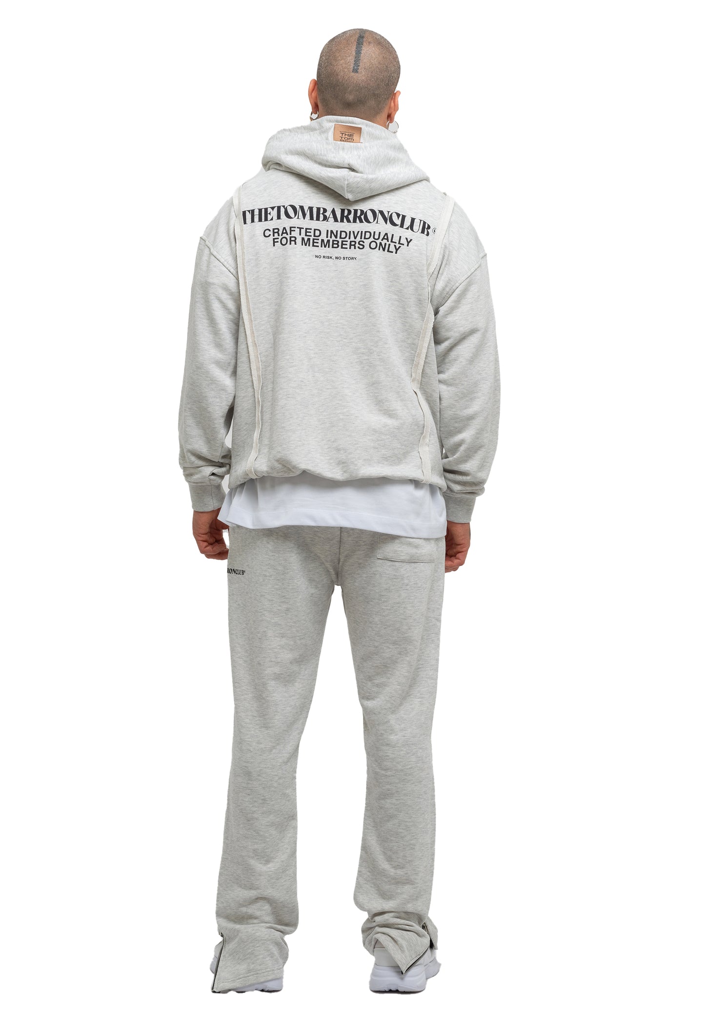 Tuta da ginnastica oversize con zip a quarto di dollaro