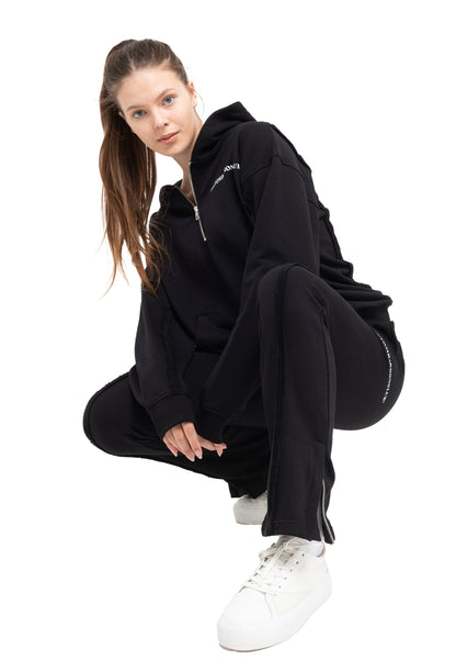 Tracksuit oversize à quart de glissière