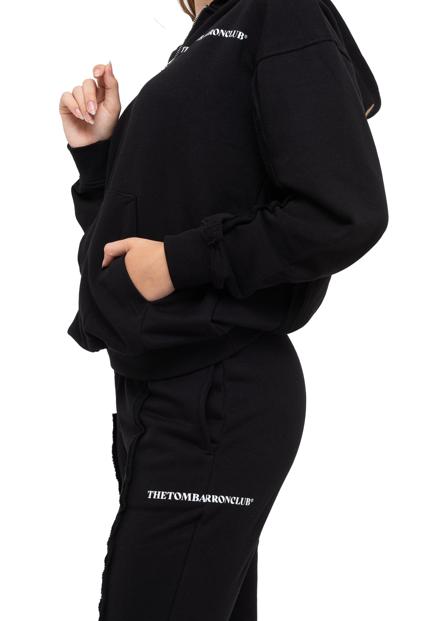 Übergröße Quarter Zip Trainingsanzug