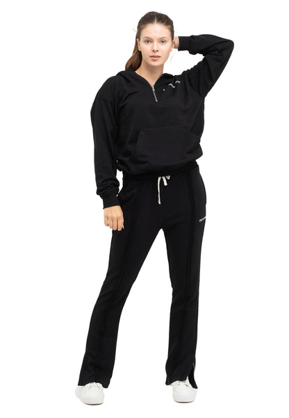 Tracksuit oversize à quart de glissière