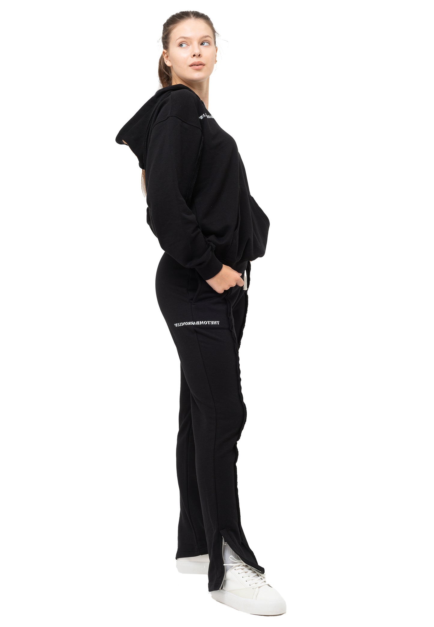 Übergröße Quarter Zip Trainingsanzug