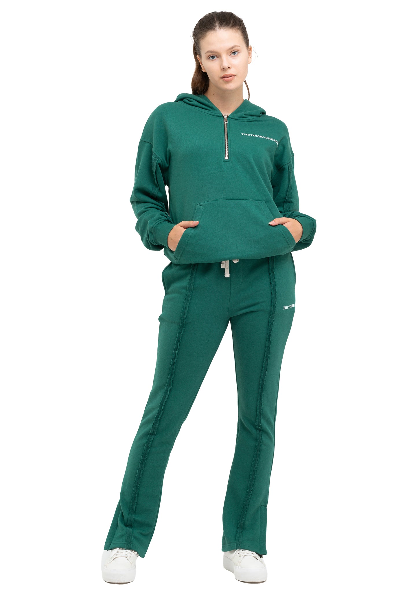 Tracksuit oversize à quart de glissière