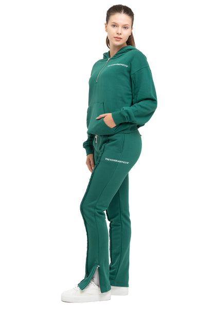 Tracksuit oversize à quart de glissière