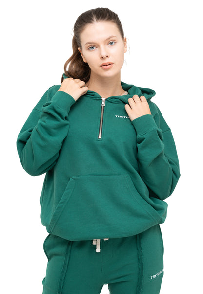 Übergröße Quarter Zip Trainingsanzug