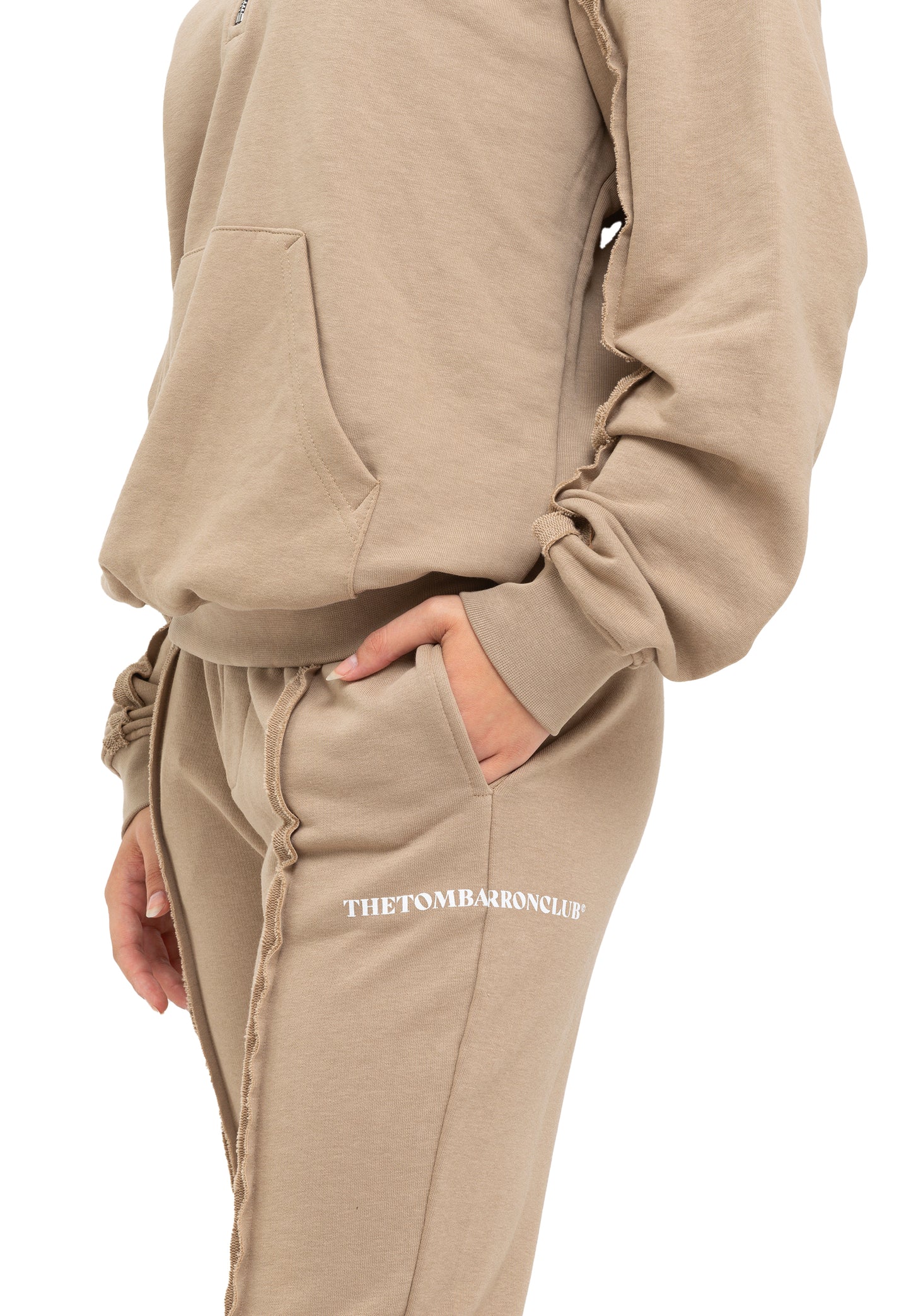 Tracksuit oversize à quart de glissière