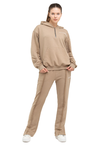 Tracksuit oversize à quart de glissière