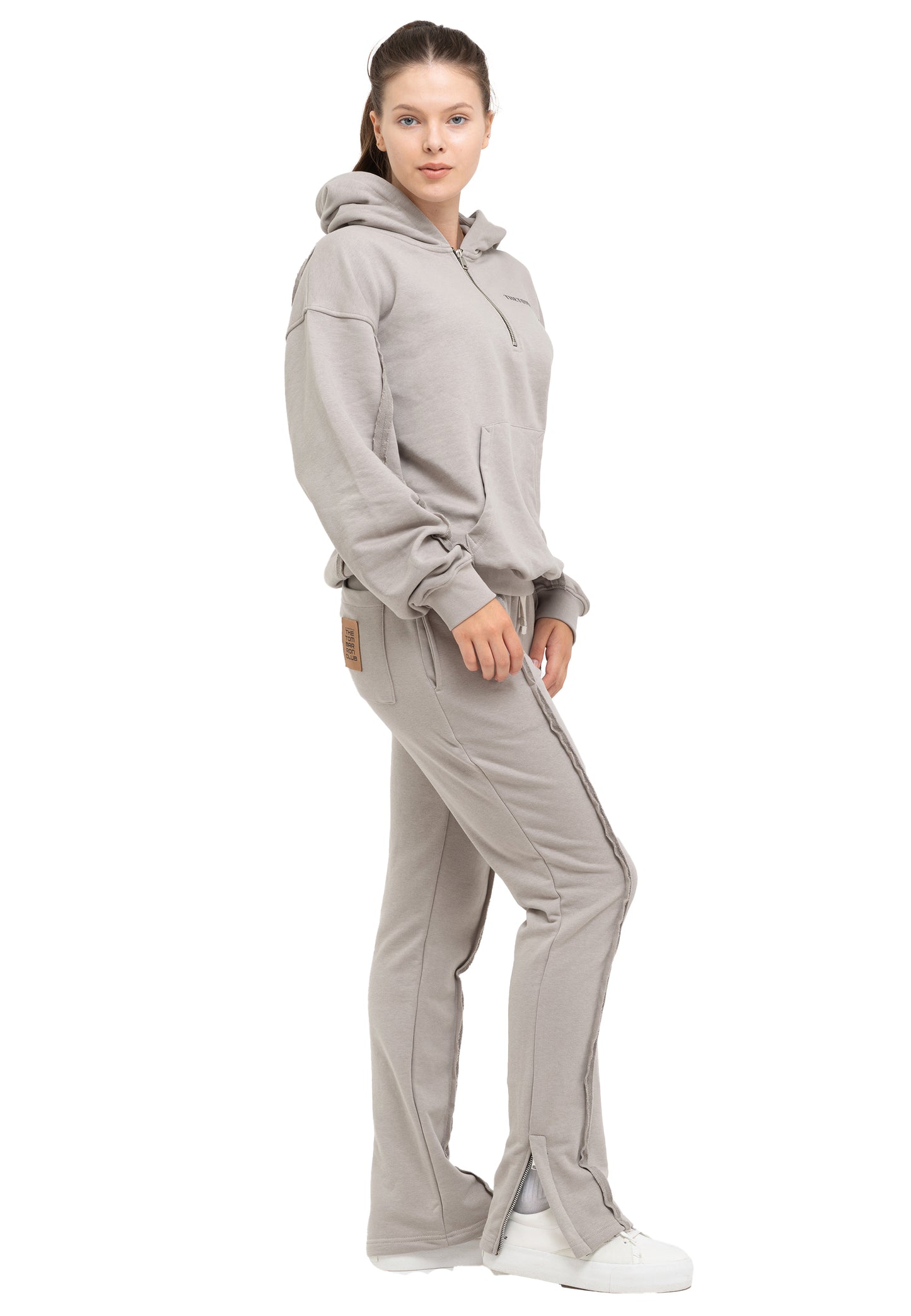 Tracksuit oversize à quart de glissière