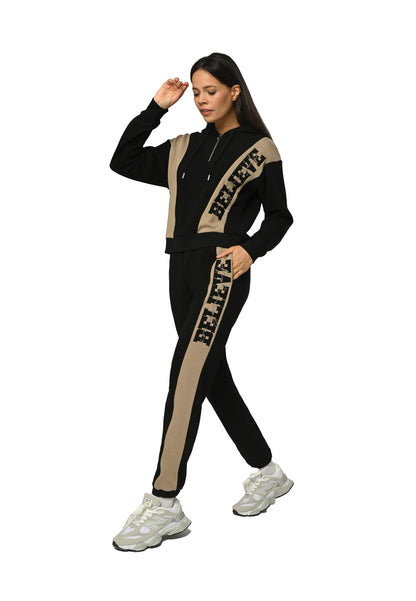 Believe Appliqué Half-Zip Trainingsanzug