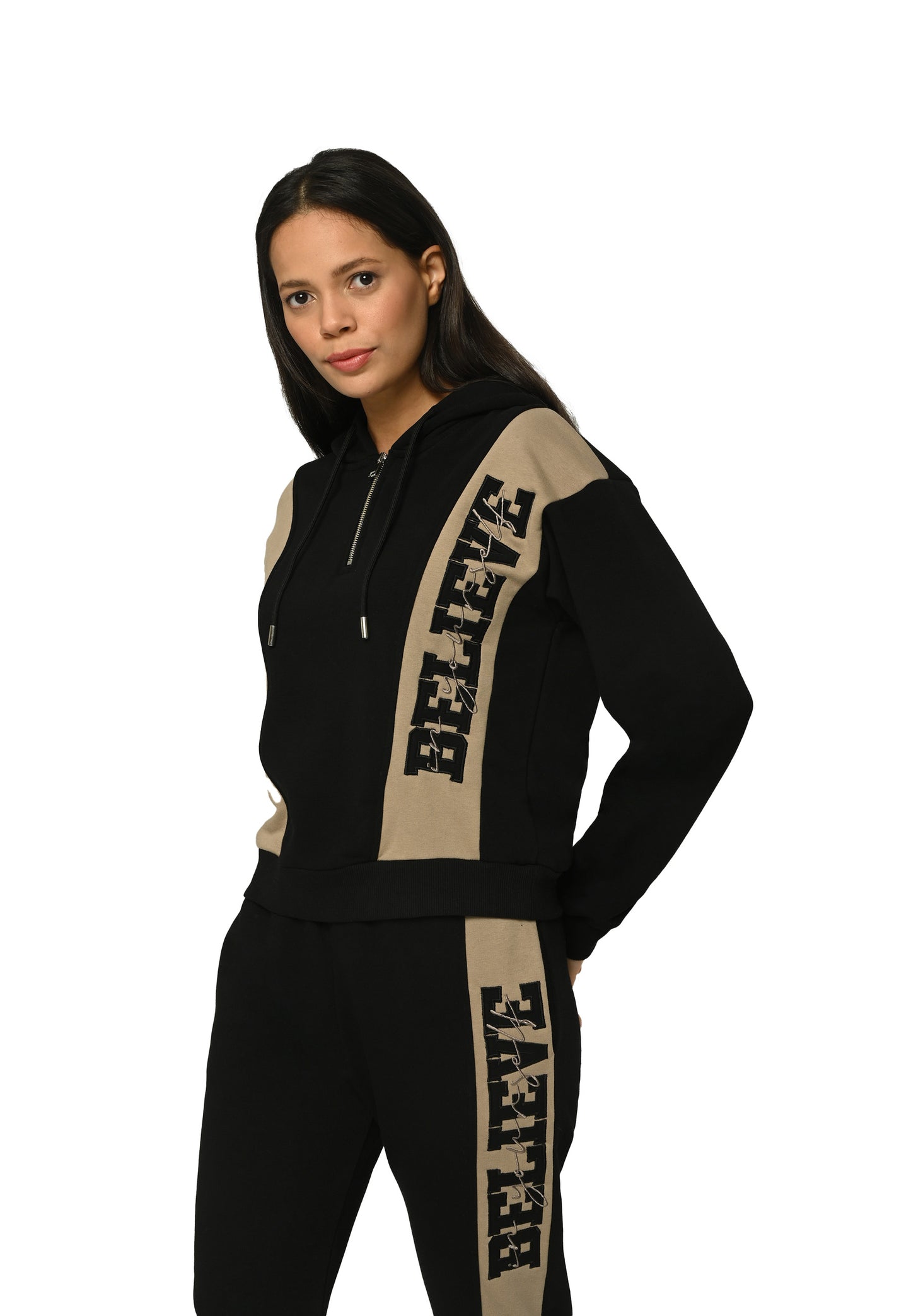 Believe Appliqué Half-Zip Trainingsanzug