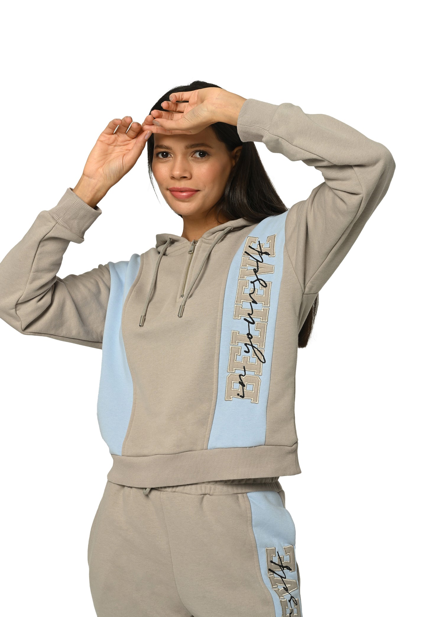 Believe Appliqué Half-Zip Trainingsanzug