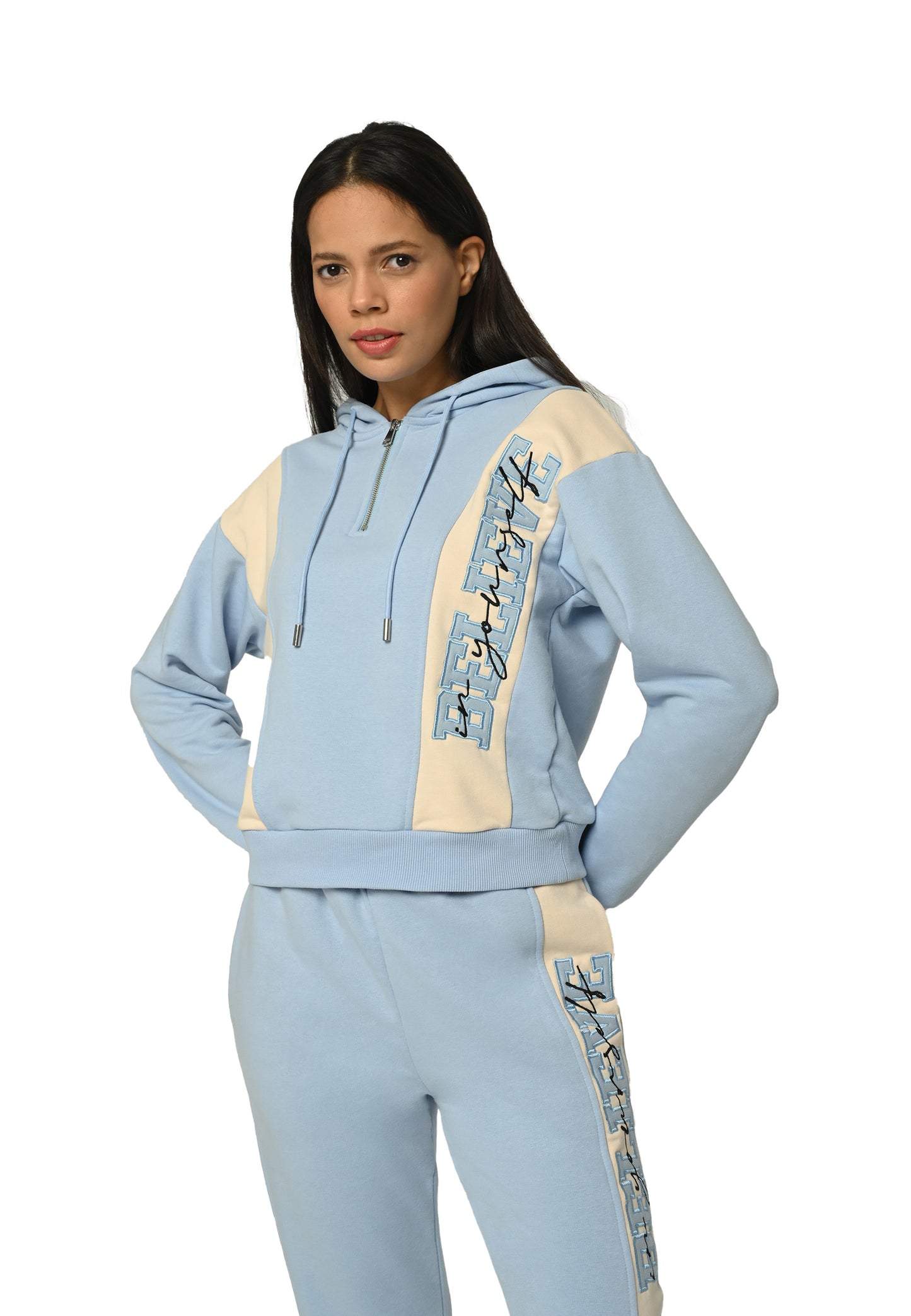 Believe Appliqué Half-Zip Trainingsanzug